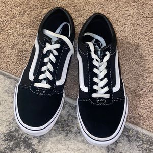 Black and white vans